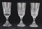 Baccarat Assas model, 3 wine glasses, crystal, signed, 17.9 cm, excellent condition.