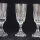 Baccarat Assas model, 3 wine glasses, crystal, signed, 17.9 cm, excellent condition.