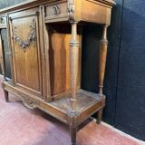 Oak serving trolley