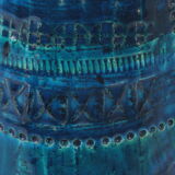 Rimini Blue cat made of ceramics by Aldo Londi,1960