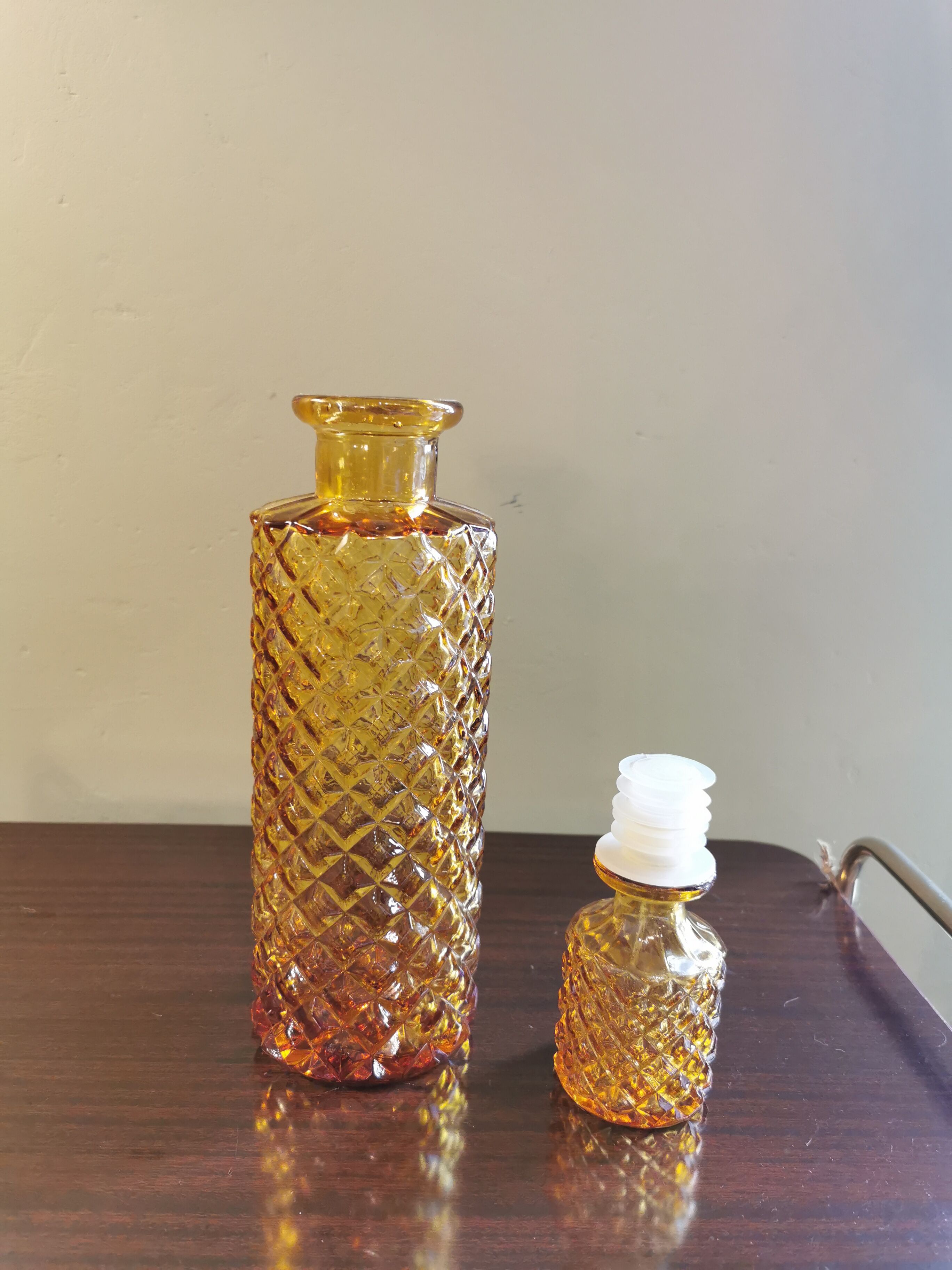 Carafe vintage pointe de diamant