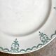 Round dish Moulin des Loups & Hamage in green ironstone