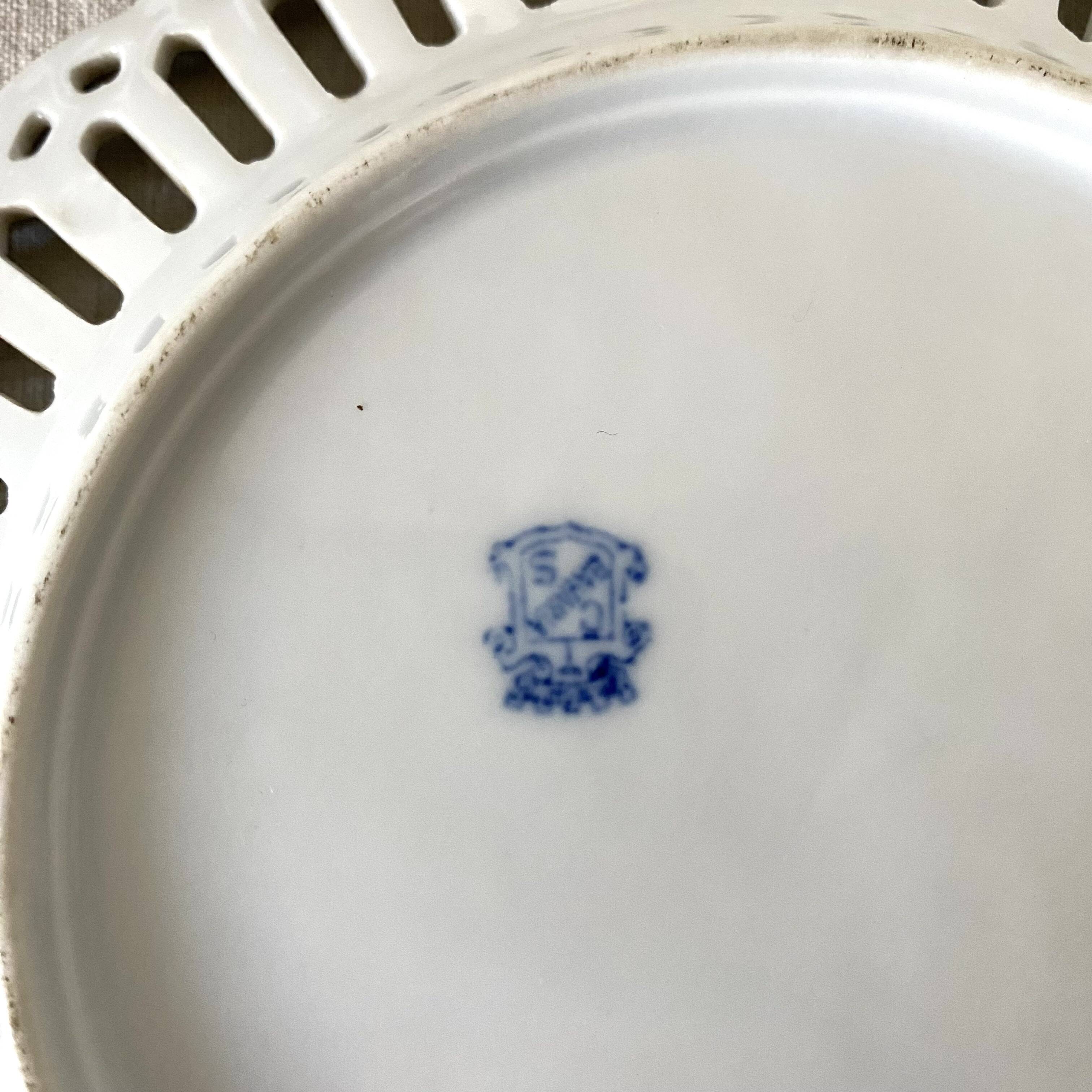 Bavaria openwork porcelain plates