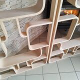 Mid-Century Czech Wall or Room Divider by Ludvik Volak for Drevopodnik Holesov, 1960s, Set of 2