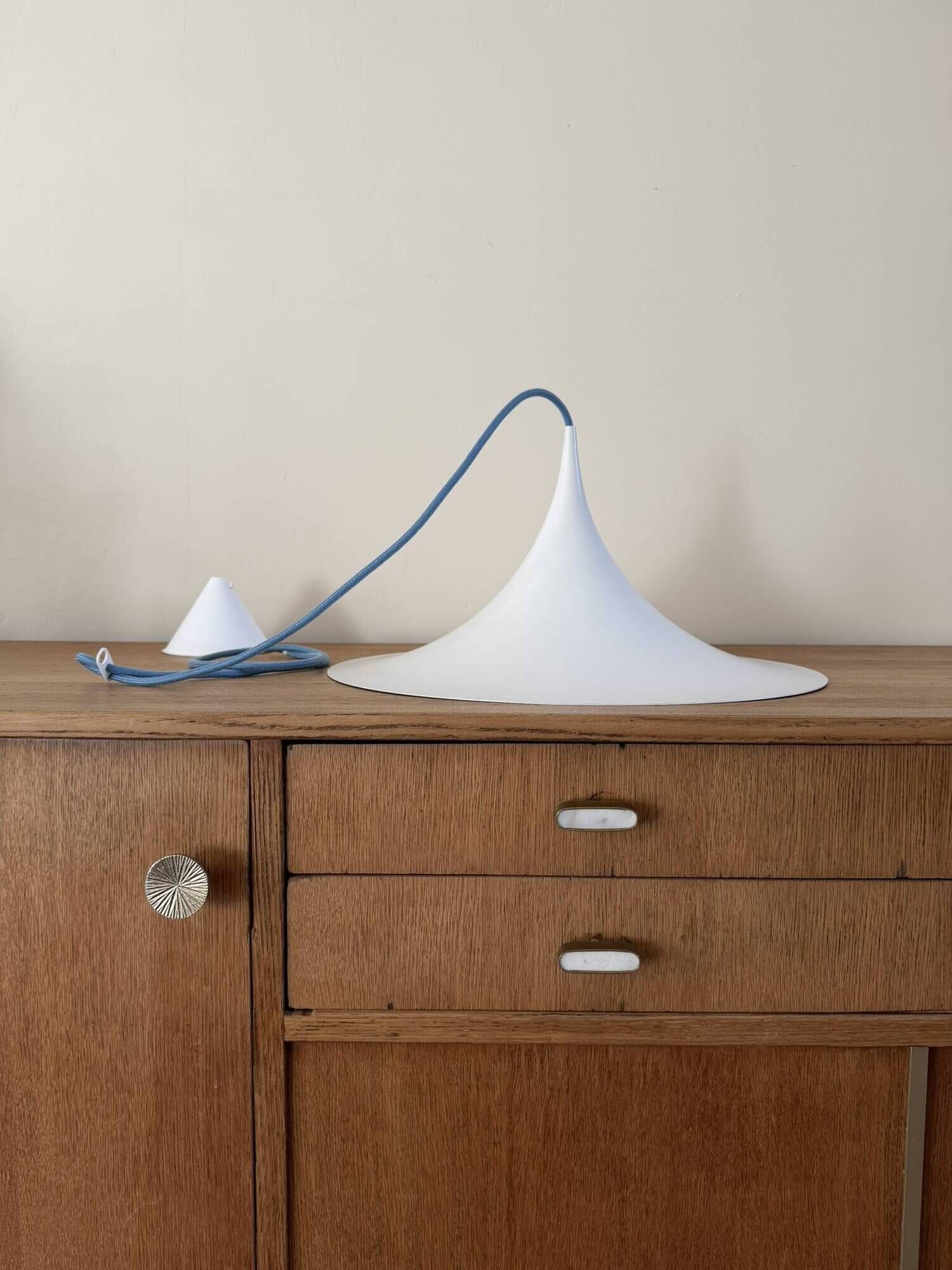 Vintage Fog & Morup Semi pendant 47cm - Thorsten Thorup - Claus Bonderup - Danish design lamp