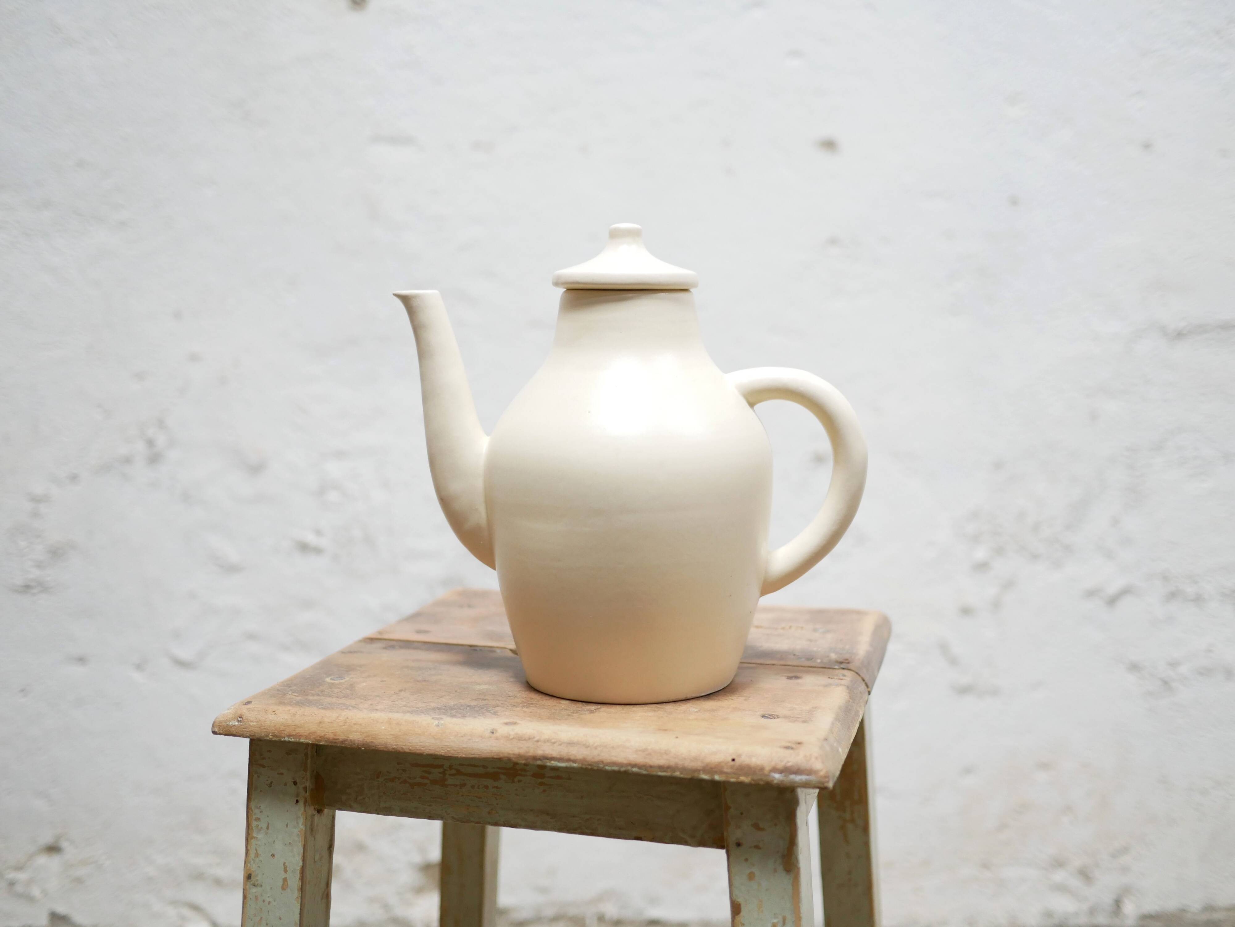 Vintage ceramic coffee pot by Le Pot de Terre