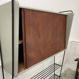 Vintage shelf in metal and wood