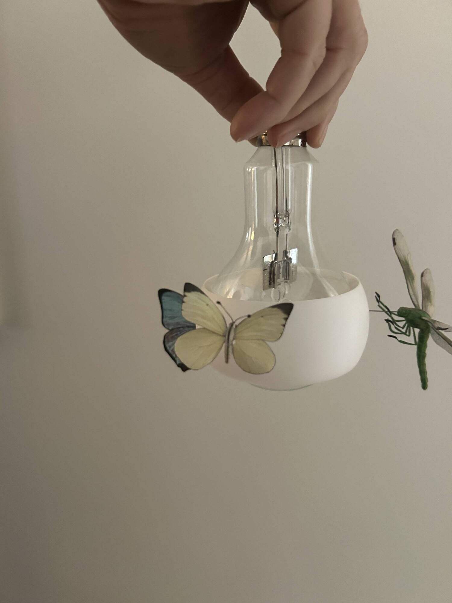 Set of 2 Johnny B. Butterfly pendants by Ingo Maurer