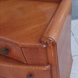 Austinsuite dressing table chest of drawers in Art Deco style oak 1960