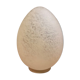 Egg lamp speckled white glass
