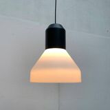 Minimalist bell-shaped pendant lamp in metal and glass, Italian by Sebastian Herkner for Classicon.