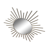 Miroir soleil en laiton doré années 60