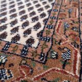 Vintage Indian carpet Seraband handmade 56cm x 89cm 1970s
