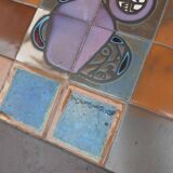 La Roue Vallauris ceramic end table