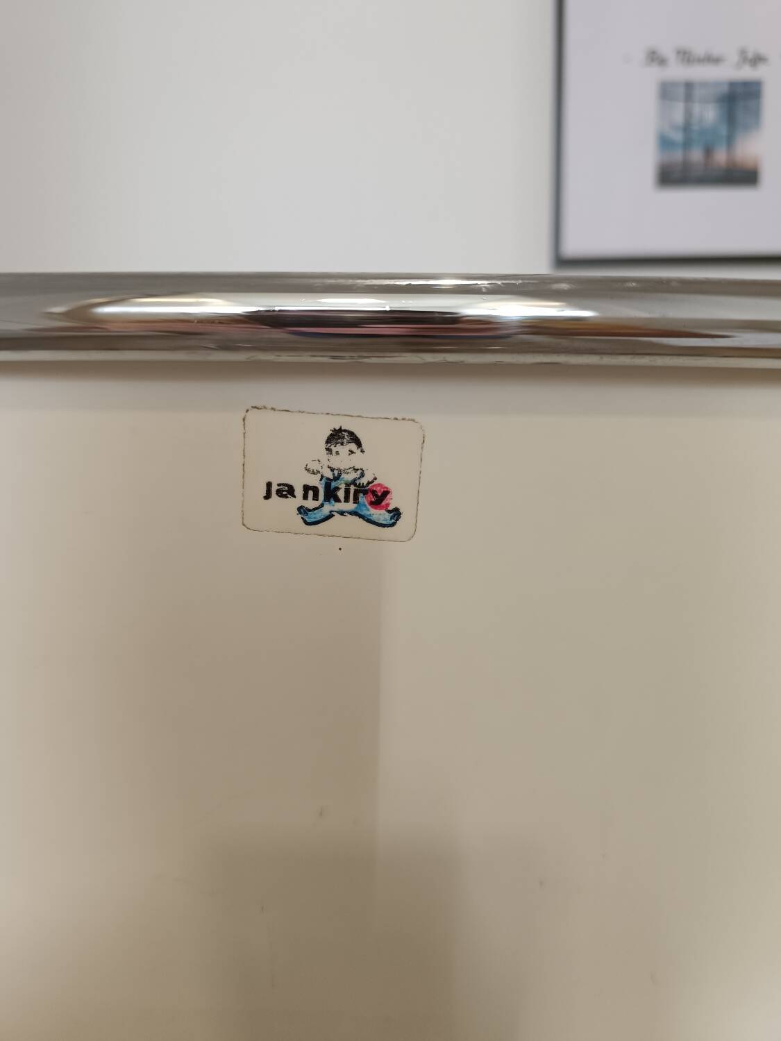 Vintage chrome and plastic baby high chair