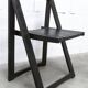 Chaise pliante Aldo Jacober pour Alberto Bazzani noire 1960 d'origine