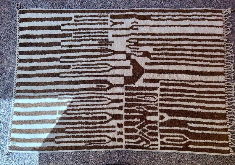 Authentic traditional handmade pure wool rug 150/250 cm