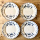 4 assiettes Saint Amand