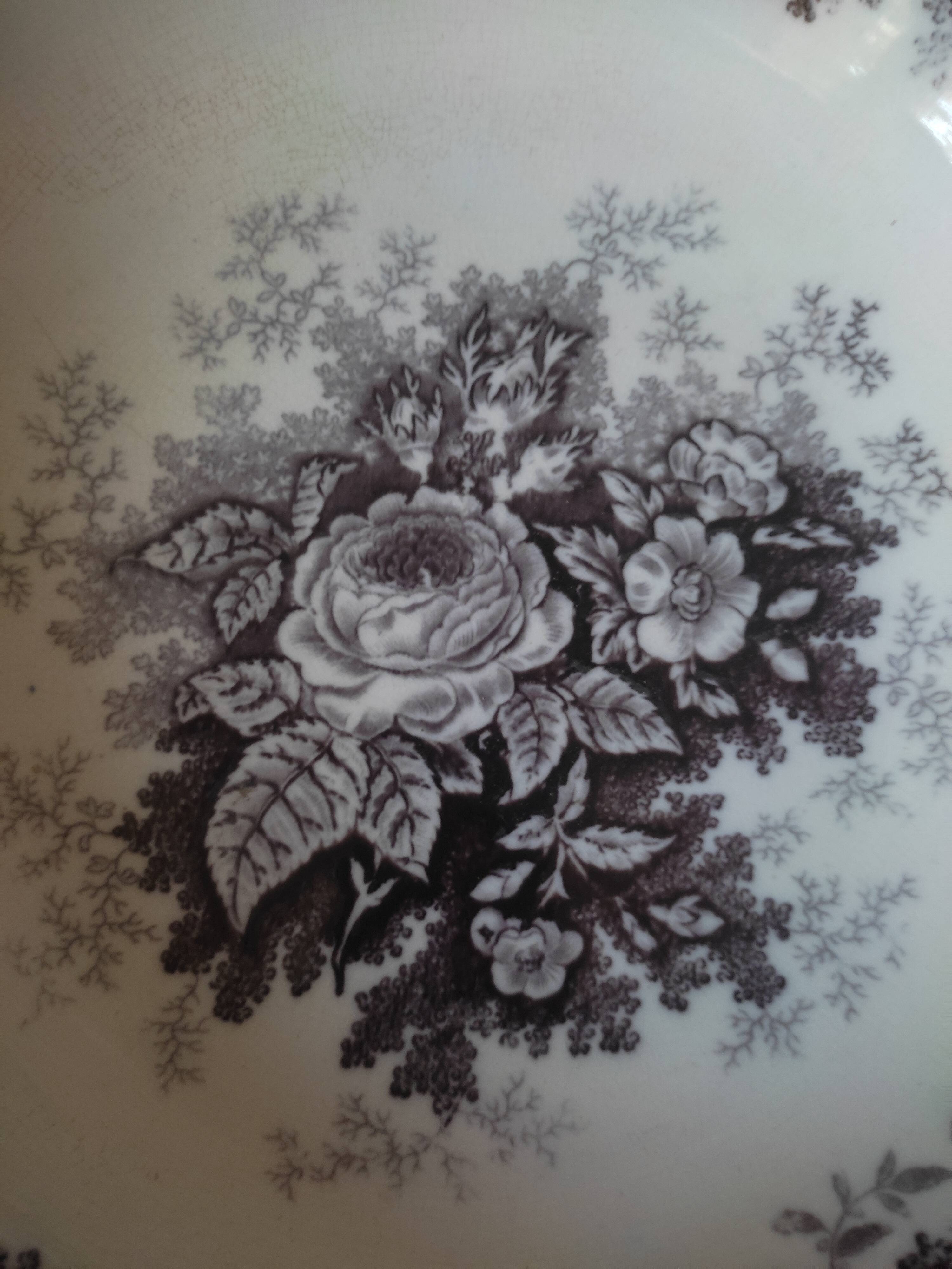 Salad bowl Sarreguemines old