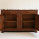Buffet Art Déco en chêne sculpté et marbre d’origine, années 1930