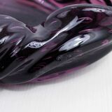 Purple murano glass ashtray