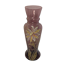 Vase en verre à décor émaillé fin XIXème Legras montjoye