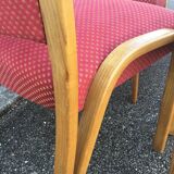 Series of 6 bow wood steiner chairs