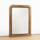 Large Antique 19th C Louis Philippe Gold Rouge Mirror