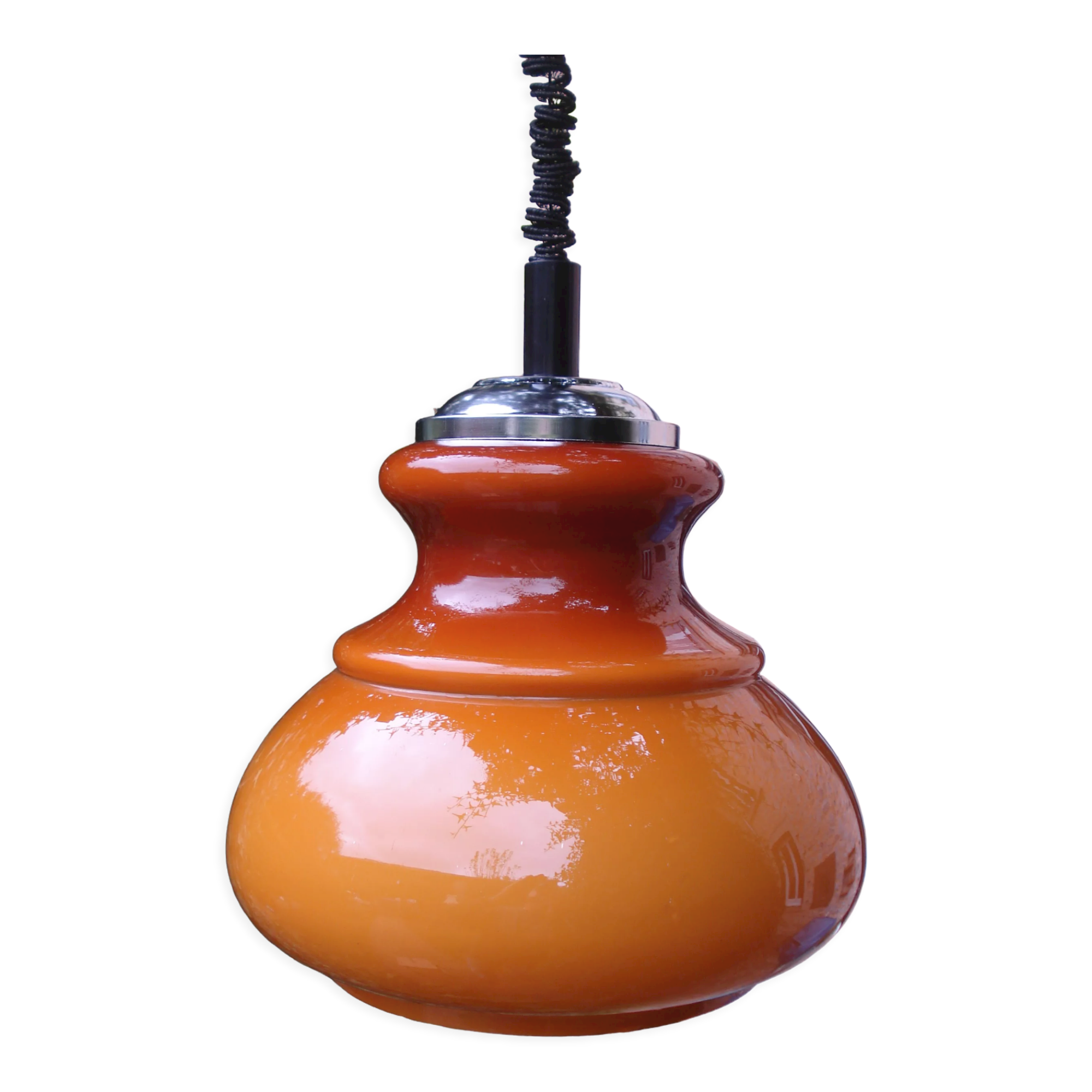Suspension vintage 1970 caramel