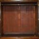 George III Sheraton linen cupboard in walnut, circa 1760.