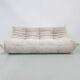 Togo sofa in beige corduroy attributed to Michel Ducaroy for Ligne Roset