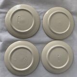 4 coffee cups and 4 sub cups zoomorphic ceramic animals Grandjean Jourdan Vallauris 1950