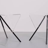 Lucite Post Modern Side Tables by Lui Art Holland Design 1980s