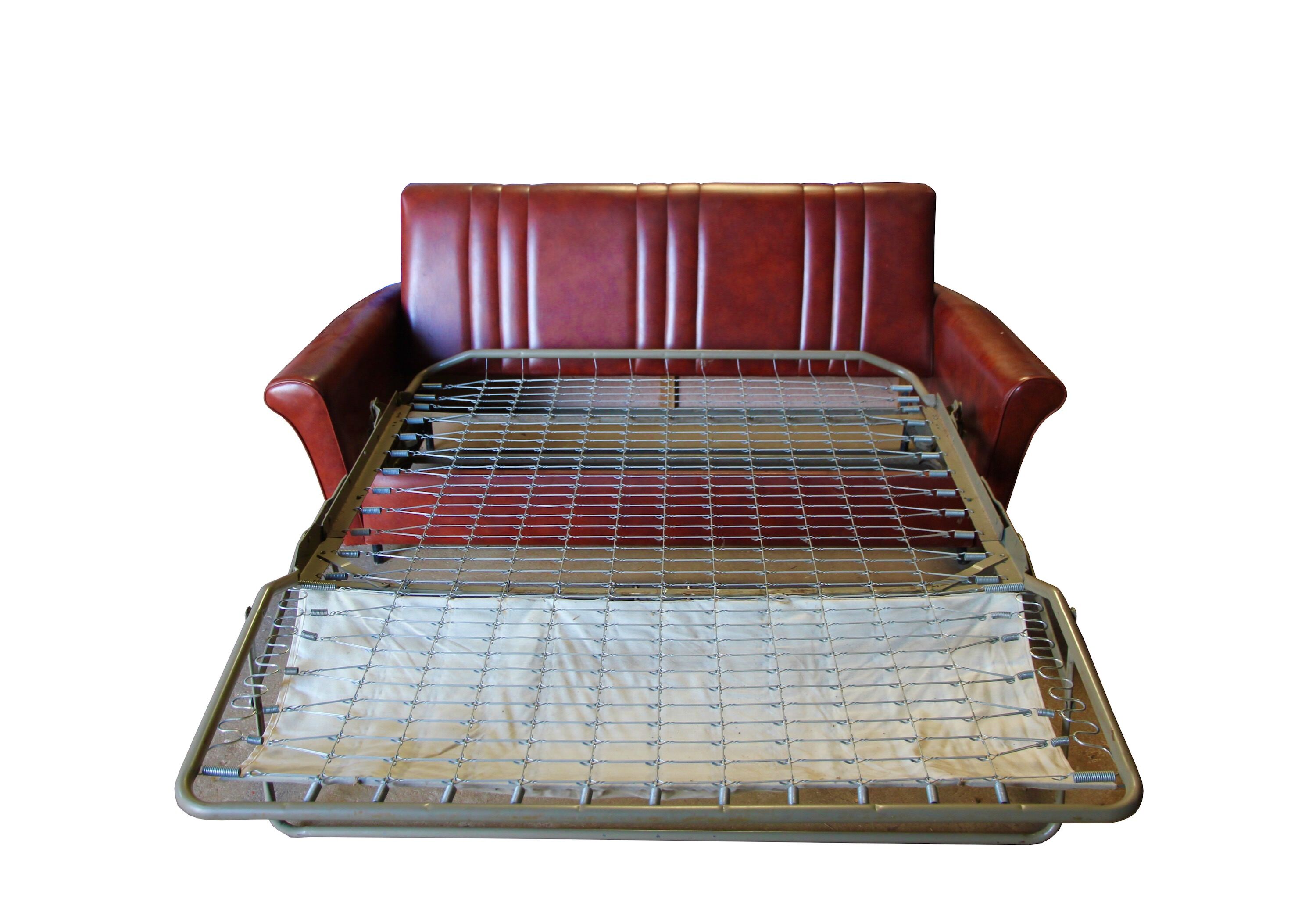 Vintage lounge, convertible Canape and 2 armchairs