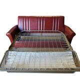 Vintage lounge, convertible Canape and 2 armchairs