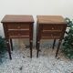 Pair of wooden bedside tables