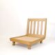 Robert Guillerme & Jacques Chambron, armchair upholstered in beige fabric.