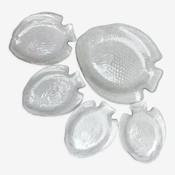 Assiettes et plat poisson Arcoroc