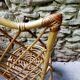 Suite of 4 chairs in rattan Louis Sognot