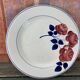 Plate on vintage heel dessert dish Rose Red