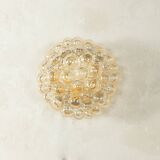 Doria Leuchten wall or ceiling lamp, Space Age design, bubble glass, 1970s