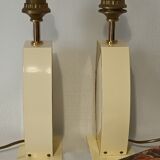 Pair of lamp legs hollywood regency style