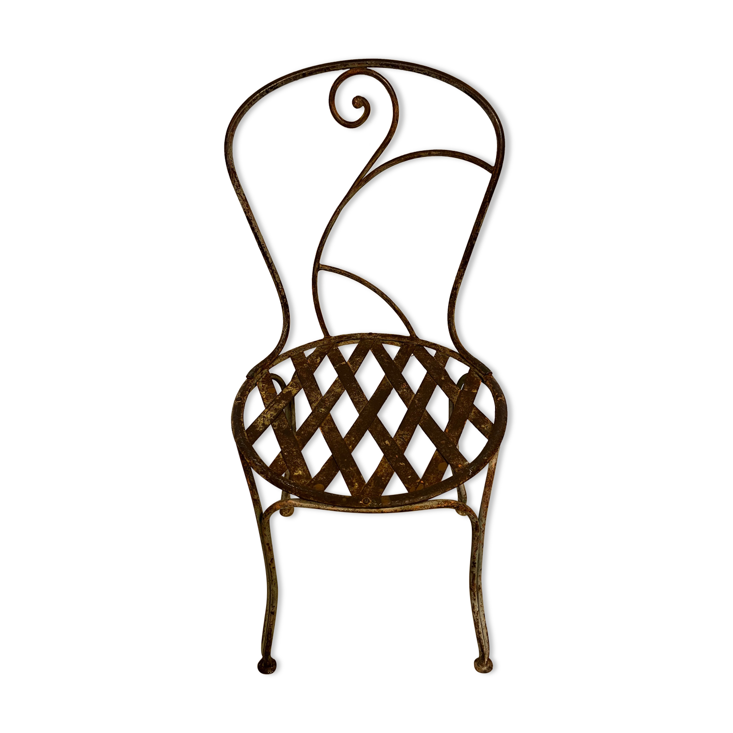Wrought iron garden chair