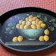 Painted wooden tray