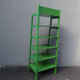 Old wooden shelf store display