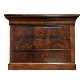 Commode de Maitrise époque Louis Philippe en acajou vers 1830