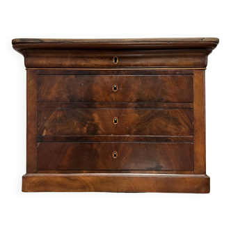 Louis Philippe period chest of drawers in mahogany circa 1830