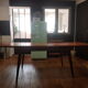 Table with extensions compass legs