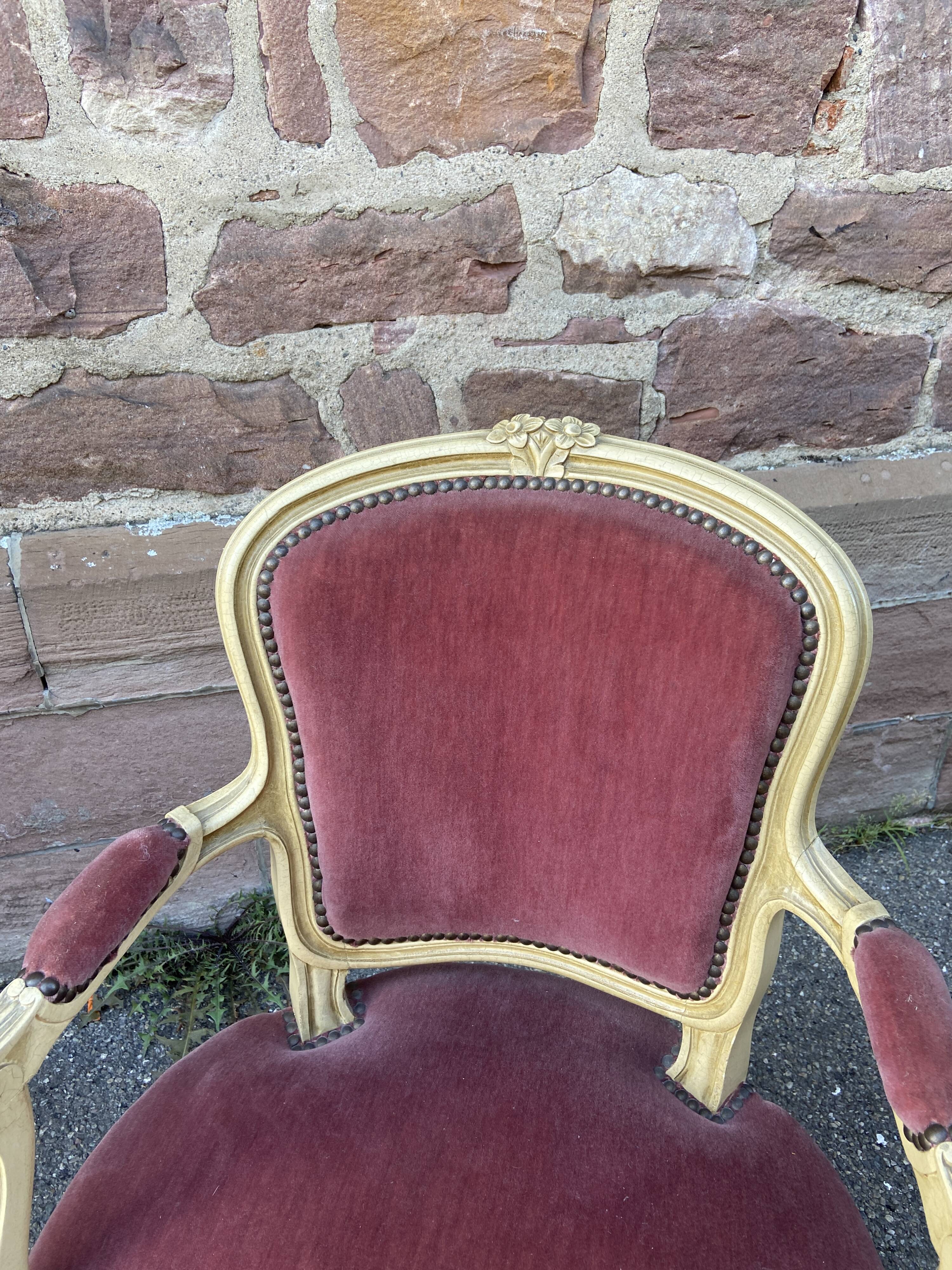 Cabriolet L XV armchair