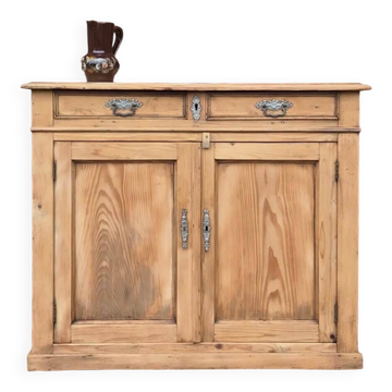 Buffet antique du XIXe siècle en bois massif rénové | Henry